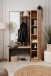 Kompaktgarderobe >Medan< in Dekor Artisan Oak / anthrazit - 122x190x37cm (BxHxT)