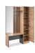 Kompaktgarderobe >Medan< in Dekor Artisan Oak / anthrazit - 122x190x37cm (BxHxT)