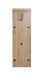 Wandgarderobe >37448< in eiche, schwarz, MDF, Metall - 30x100x20cm (BxHxT)
