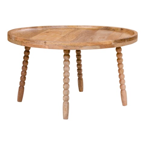 Couchtisch >Jammu< in Natur, Mango - 60x35x60cm (BxHxT)