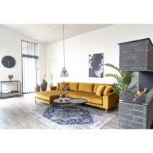 Beistelltisch >Venezia< in Schwarz, Glas -...