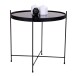 Beistelltisch >Venezia< in Schwarz, Glas - 48x48x48cm (BxHxT)