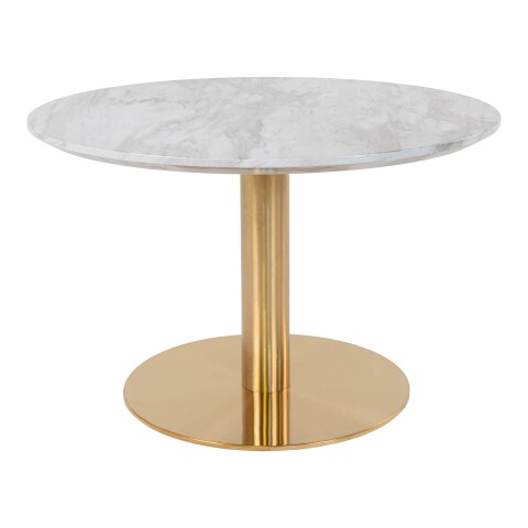 Couchtisch >Bolzano< in Weiss, Marmor - 70x45x70cm (BxHxT)
