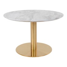 Couchtisch >Bolzano< in Weiss, Marmor - 70x45x70cm...