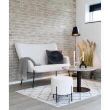 Couchtisch >Bolzano< in Weiss, Marmor - 70x45x70cm...