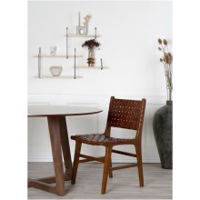 Esstisch >Hellerup< in Natur, Nussbaum - 137x76x137cm (BxHxT)