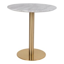 Esstisch >Bolzano< in Weiss, Marmor - 70x75x70cm...