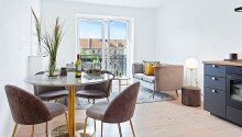 Esstisch >Bolzano< in Weiss, Marmor - 110x75x110cm (BxHxT)