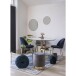 Esstisch >Bolzano< in Weiss, Marmor - 110x75x110cm (BxHxT)