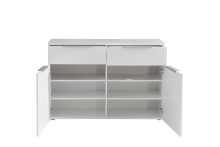 Kommode >Starlet Plus < in weiß,grau - 120,1x82,4x41,3cm (BxHxT)