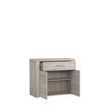 Kommode >Portland< in beige,braun - 96,3x83,1x41,3cm (BxHxT)