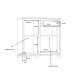 Kommode >Trondheim< in schwarz,braun - 91,4x91,2x41,5cm (BxHxT)