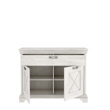 Kommode >Kashmir< in weiß,beige - 123,3x95,9x48,2cm (BxHxT)
