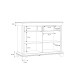 Kommode >Kashmir< in weiß,beige - 123,3x95,9x48,2cm (BxHxT)
