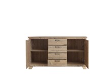 Kommode >Nepal < in braun - 175x97,2x45cm (BxHxT)