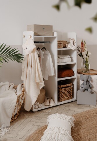 Garderobe >Lala< in weiß - 78x109x39cm (BxHxT)