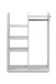 Garderobe >Lala< in weiß - 78x109x39cm (BxHxT)