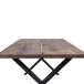 Esstisch >Montpellier< in Natur, Eiche-Massiv - 95x75x200cm (BxHxT)