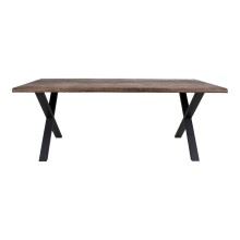 Esstisch >Toulon< in Natur, Eiche-Massiv - 95x75x200cm (BxHxT)