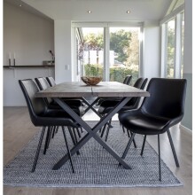 Esstisch >Toulon< in Natur, Eiche-Massiv - 95x75x200cm (BxHxT)