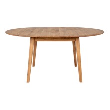 Esstisch >Metz< in Natur, Eiche-Massiv - 118x75,5x158cm (BxHxT)