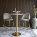 Bartisch >Bolzano< in Weiss, Eiche-Massiv - 70x105x70cm (BxHxT)
