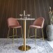 Bartisch >Bolzano< in Weiss, Eiche-Massiv - 70x105x70cm (BxHxT)