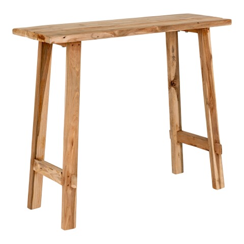 Konsolentisch >Girona< in Natur, Teak - 30x80x90cm (BxHxT)