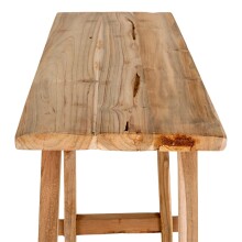 Konsolentisch >Girona< in Natur, Teak - 30x80x90cm (BxHxT)