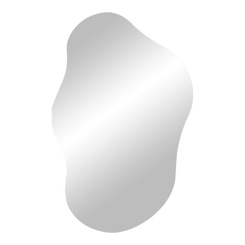 Spiegel >Palermo< in Glas, Alu, Glas - 40x60x0,5cm (BxHxT)