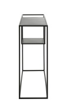 Konsole >47518< in schwarz, Metall - 100x80x30cm (BxHxT)