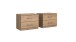 Nachtschrank >Anna< (2er-Set) in PLANKENEICHE NACHBILDUNG - 52x40x38cm (BxHxT)