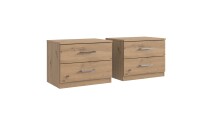 Schlafzimmer-Set >Anna< in ARTISAN EICHE NACHBILDUNG - 254x81x210cm (BxHxT)