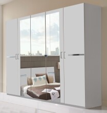 Komplettschlafzimmer >Anna< in WEISS - 509x208x210cm (BxHxT)