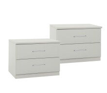 Schlafzimmer-Set >Anna< in WEISS - 254x81x210cm (BxHxT)