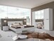 Bettgestell >Anna< in WEISS - 169x81x210cm (BxHxT)