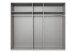 Drehtürenschrank >Anna< in WEISS - 225x208x58cm (BxHxT)