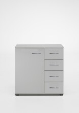 Kombikommode >Anna< in WEISS - 81x83x41cm (BxHxT)