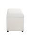 Sitztruhe >52324< in weiß - 58x42x39cm (BxHxT)