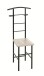 Herrendiener >81550< in eiche San Remo, schwarz, MDF, Metall - 46x109x46 (BxHxT)
