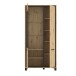 Highboard >Trondheim< in schwarz,braun - 101,4x209x41,5cm (BxHxT)
