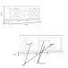 TV-Board >Kashmir < in weiß,beige - 147,4x66,3x48,2cm (BxHxT)