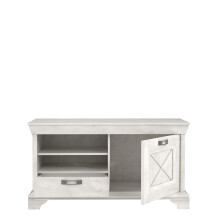 TV-Board >Kashmir< in weiß,beige - 122,7x66,6x48,2cm (BxHxT)