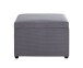 Sitztruhe >54145< in grau, MDF, Textilgewebe Cord - 58x42x39cm (BxHxT)