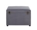 Sitztruhe >54145< in grau, MDF, Textilgewebe Cord - 58x42x39cm (BxHxT)