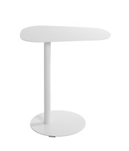 Beistelltisch >52397< in weiß, Metall - 53x60x38cm (BxHxT)