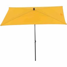 Sonnenschirm >City< in anthrazit, gelb - 140x235x210 (BxHxT)
