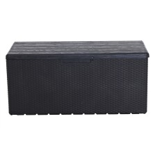 Kissenbox >Portofino< in anthrazit, Kunststoff -...