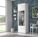 Vitrine >L-Light< in weiss und Klarglas - 63,3x195,2x41,3cm (BxHxT)