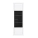 Vitrine >L-Light< in weiss und Klarglas - 63,3x195,2x41,3cm (BxHxT)